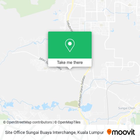 Site Office Sungai Buaya Interchange map