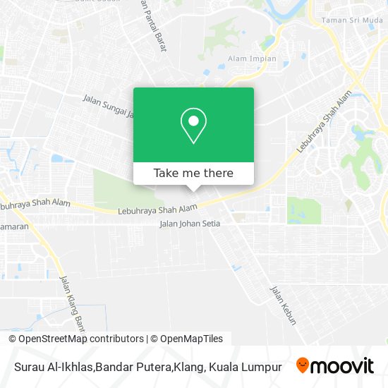 Surau Al-Ikhlas,Bandar Putera,Klang map