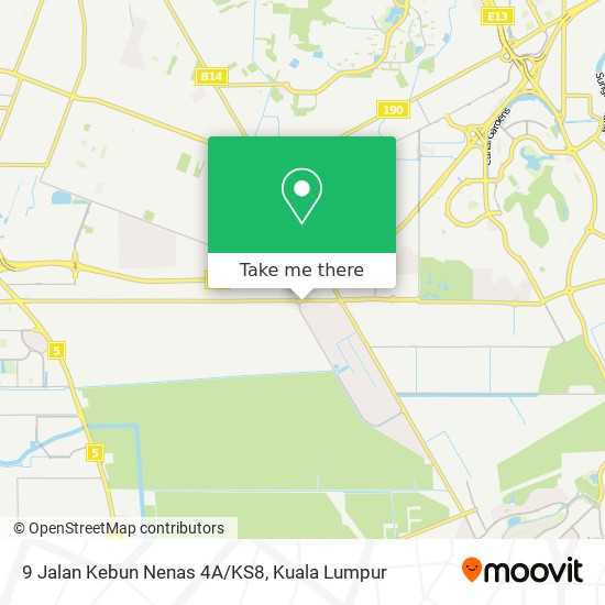 9 Jalan Kebun Nenas 4A/KS8 map