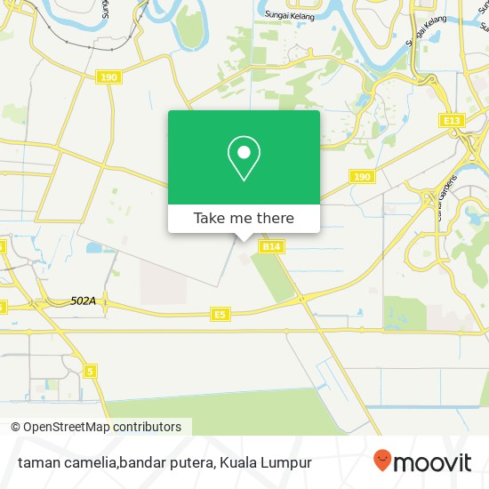 taman camelia,bandar putera map