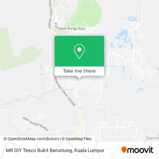 Peta MR DIY Tesco Bukit Beruntung