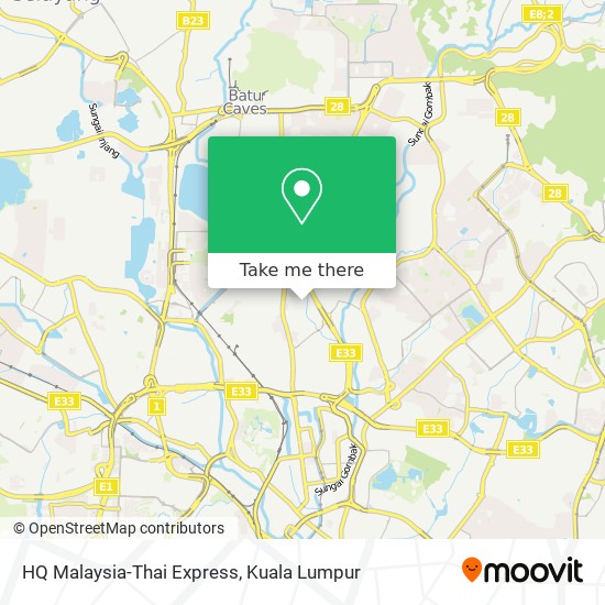 HQ Malaysia-Thai Express map