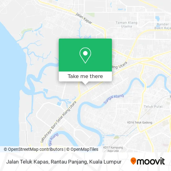 Peta Jalan Teluk Kapas, Rantau Panjang