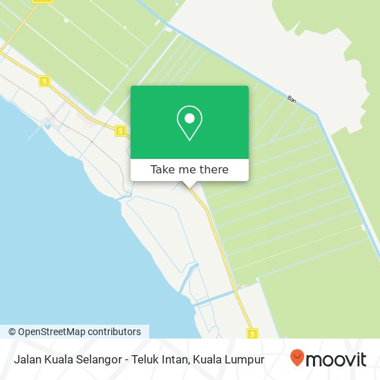 Peta Jalan Kuala Selangor - Teluk Intan