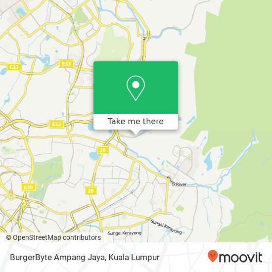 Peta BurgerByte Ampang Jaya