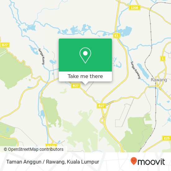 Taman Anggun / Rawang map