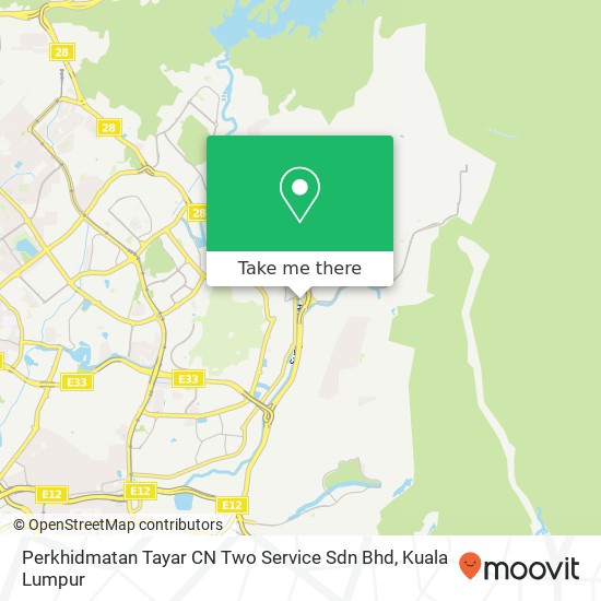 Perkhidmatan Tayar CN Two Service Sdn Bhd map