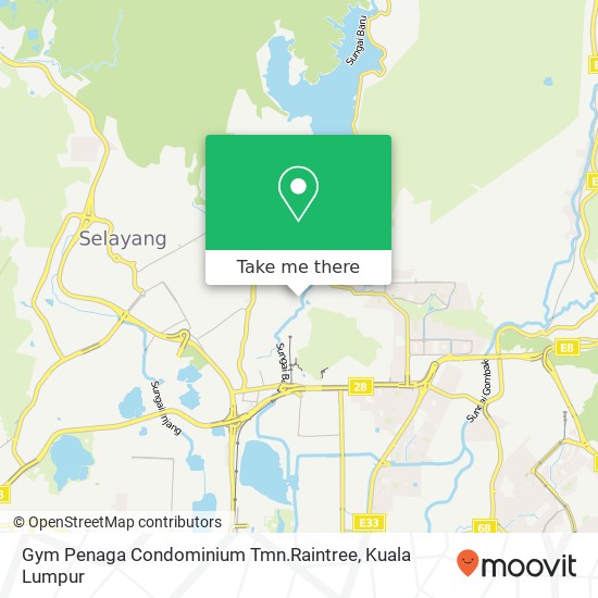 Gym Penaga Condominium Tmn.Raintree map
