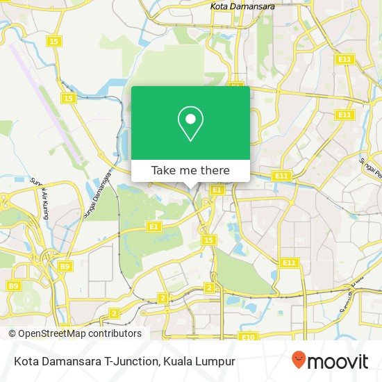 Peta Kota Damansara T-Junction