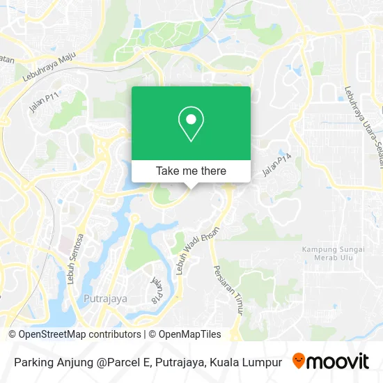 Parking Anjung @Parcel E, Putrajaya map