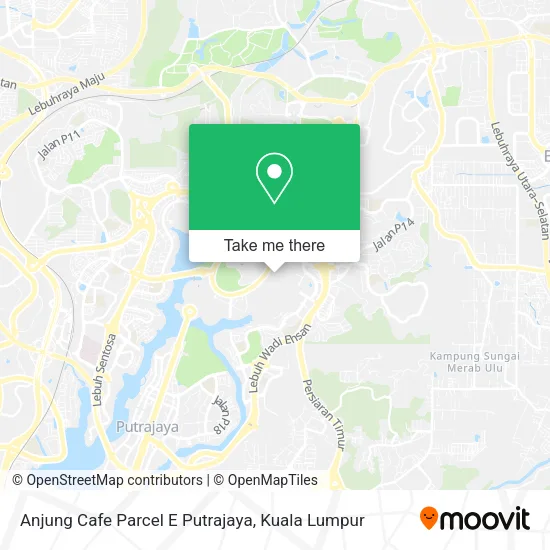 Anjung Cafe Parcel E Putrajaya map