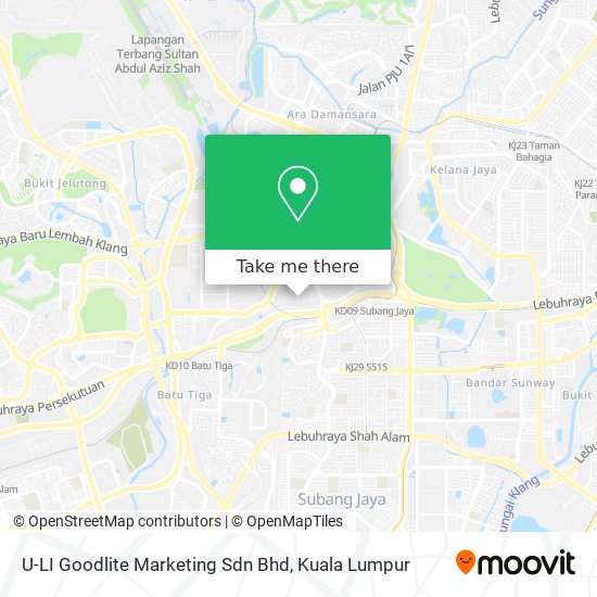 U-LI Goodlite Marketing Sdn Bhd map