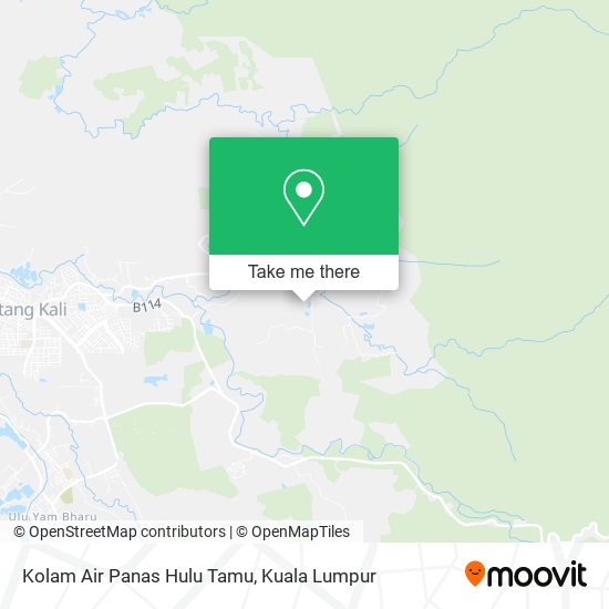 Kolam Air Panas Hulu Tamu map