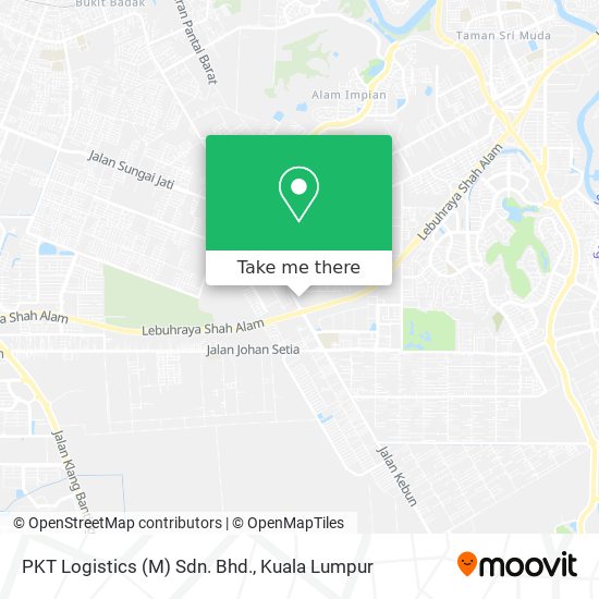 Peta PKT Logistics (M) Sdn. Bhd.