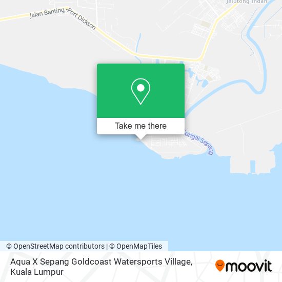 Aqua X Sepang Goldcoast Watersports Village map