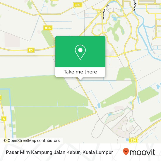 Pasar Mlm Kampung Jalan Kebun map