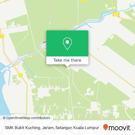 SMK Bukit Kuching, Jeram, Selangor map