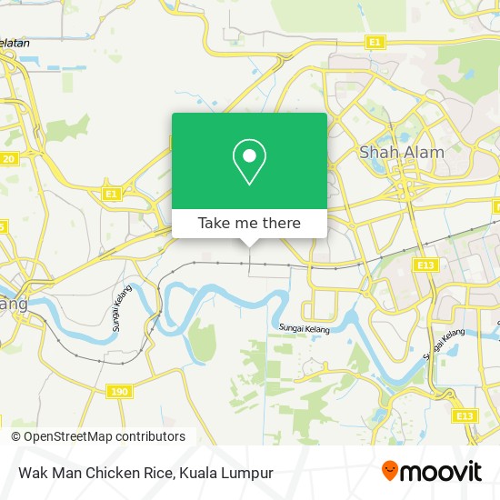 Wak Man Chicken Rice map