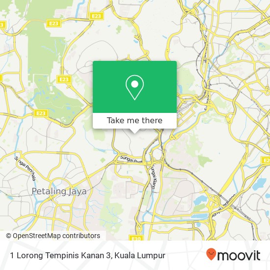 Peta 1 Lorong Tempinis Kanan 3