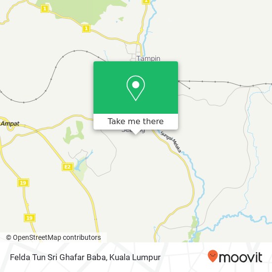 Felda Tun Sri Ghafar Baba map