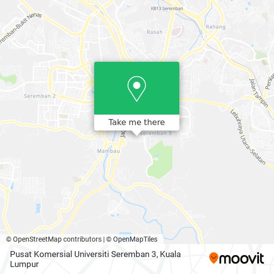 Pusat Komersial Universiti Seremban 3 map