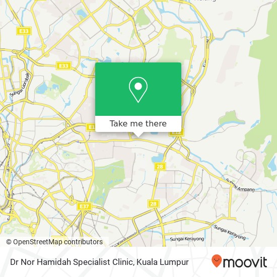 Dr Nor Hamidah Specialist Clinic map