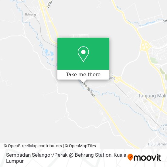 Peta Sempadan Selangor / Perak @ Behrang Station