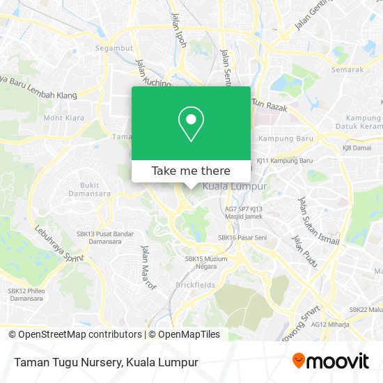 Taman Tugu Nursery map