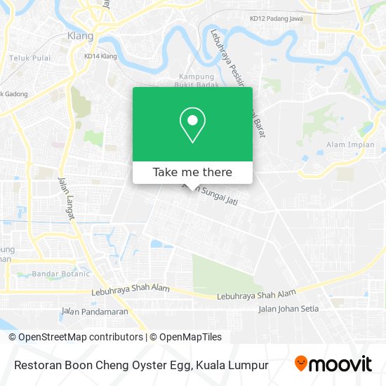 Restoran Boon Cheng Oyster Egg map