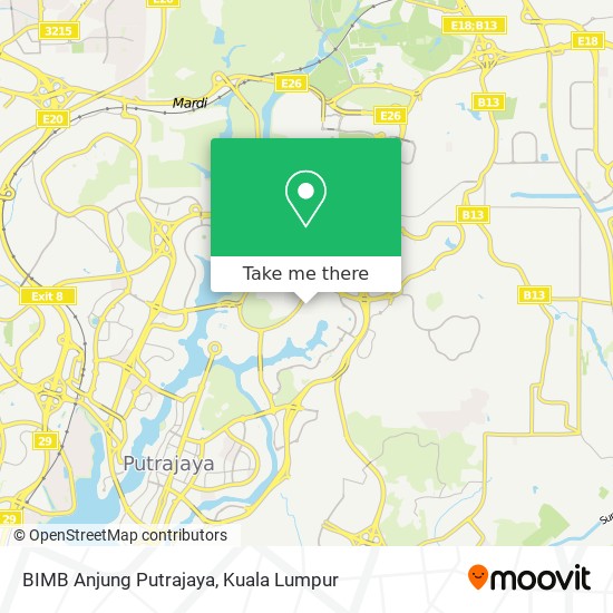 Peta BIMB Anjung Putrajaya