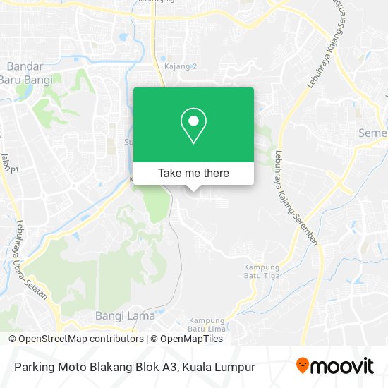 Parking Moto Blakang Blok A3 map