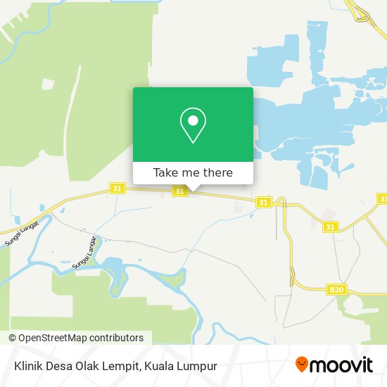 Klinik Desa Olak Lempit map