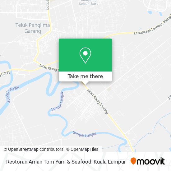 Peta Restoran Aman Tom Yam & Seafood