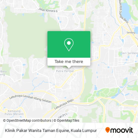 Klinik Pakar Wanita Taman Equine map