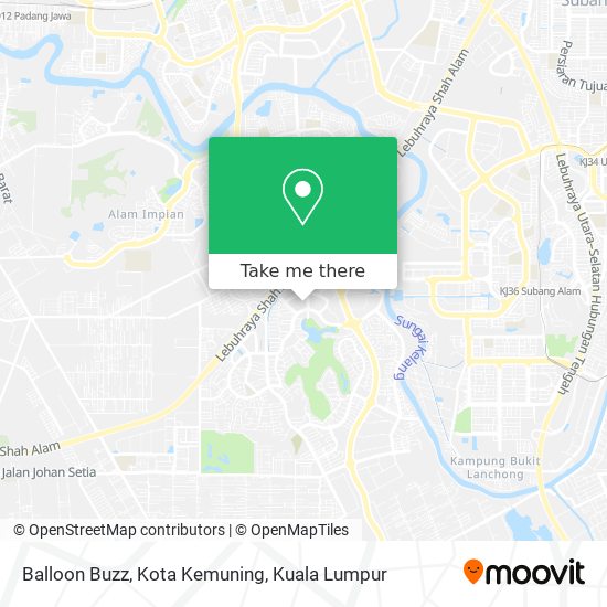 Balloon Buzz, Kota Kemuning map