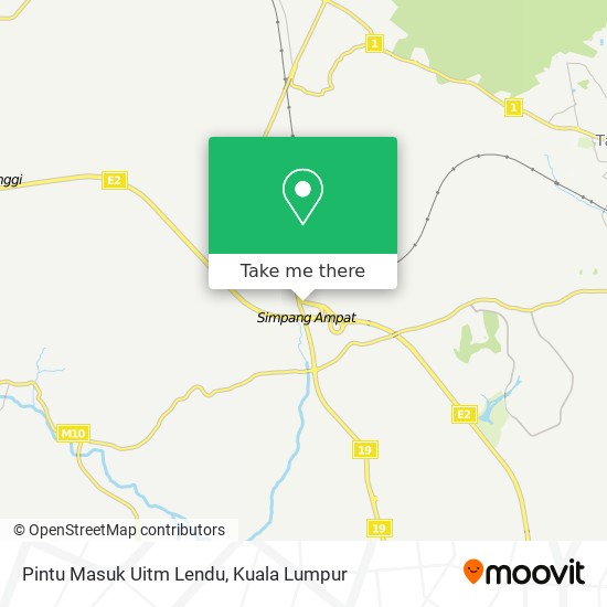Peta Pintu Masuk Uitm Lendu