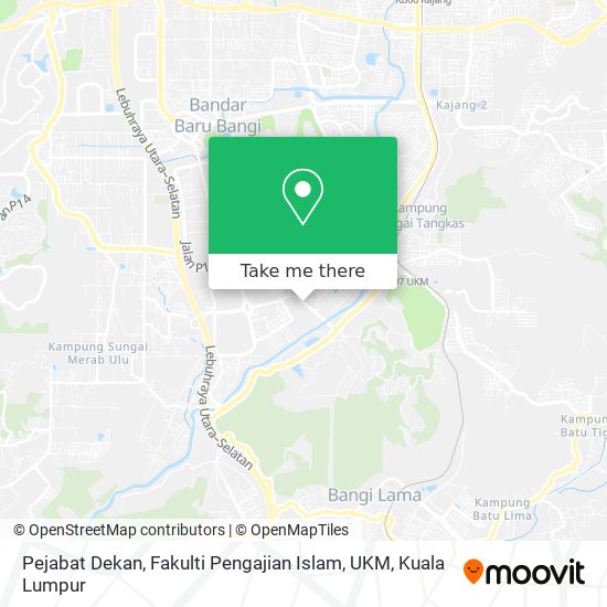 Peta Pejabat Dekan, Fakulti Pengajian Islam, UKM