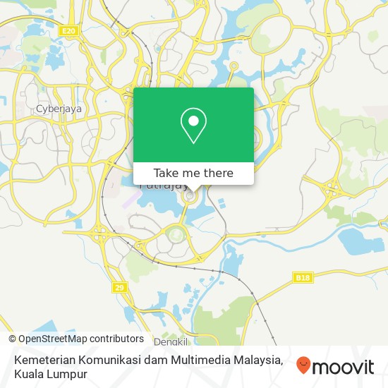 Kemeterian Komunikasi dam Multimedia Malaysia map