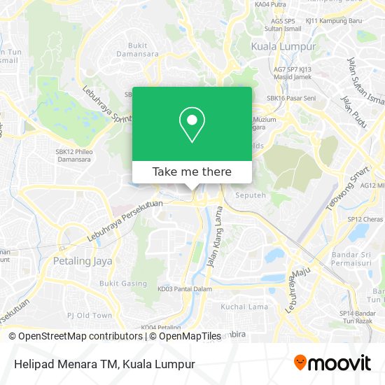 Helipad Menara TM map