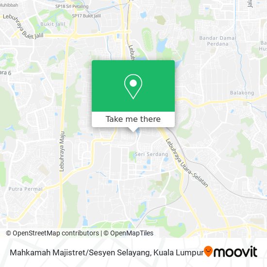 如何坐公交 火车或捷运和轻快铁去seri Kembangan的mahkamah Majistret Sesyen Selayang Moovit