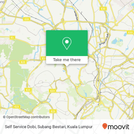 Self Service Dobi, Subang Bestari map