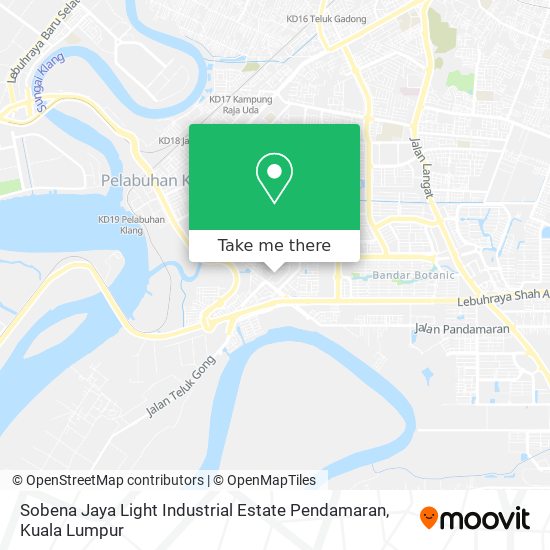 Sobena Jaya Light Industrial Estate Pendamaran map