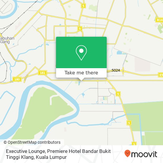 Peta Executive Lounge, Premiere Hotel Bandar Bukit Tinggi Klang