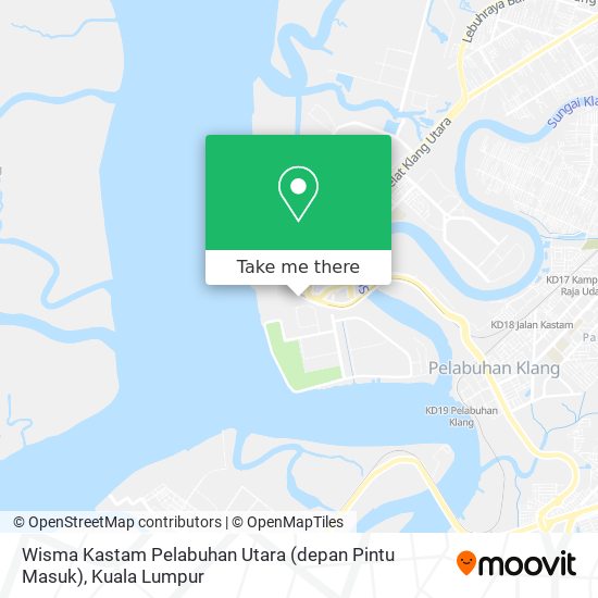 Peta Wisma Kastam Pelabuhan Utara (depan Pintu Masuk)