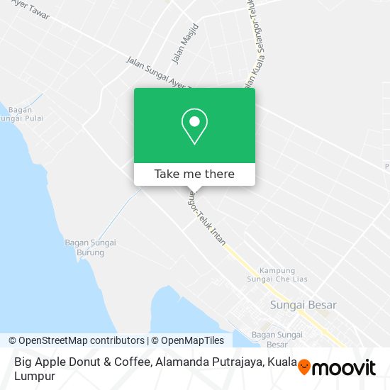 Big Apple Donut & Coffee, Alamanda Putrajaya map