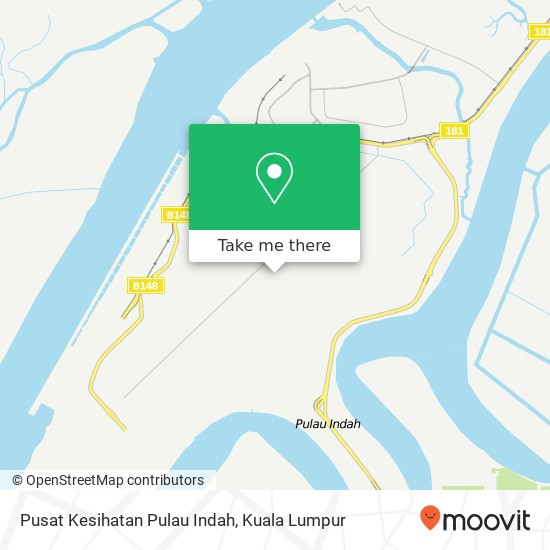 Pusat Kesihatan Pulau Indah map