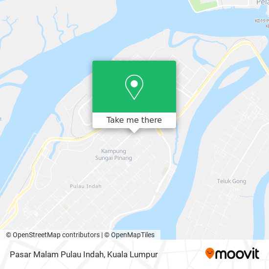 Pasar Malam Pulau Indah map