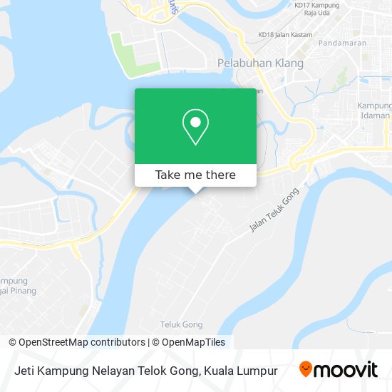 Peta Jeti Kampung Nelayan Telok Gong