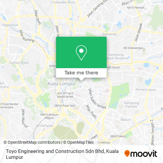 Toyo Engineering and Construction Sdn Bhd map