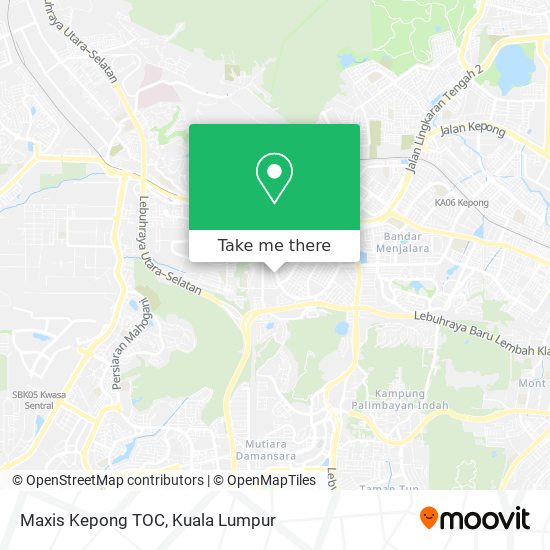 Peta Maxis Kepong TOC